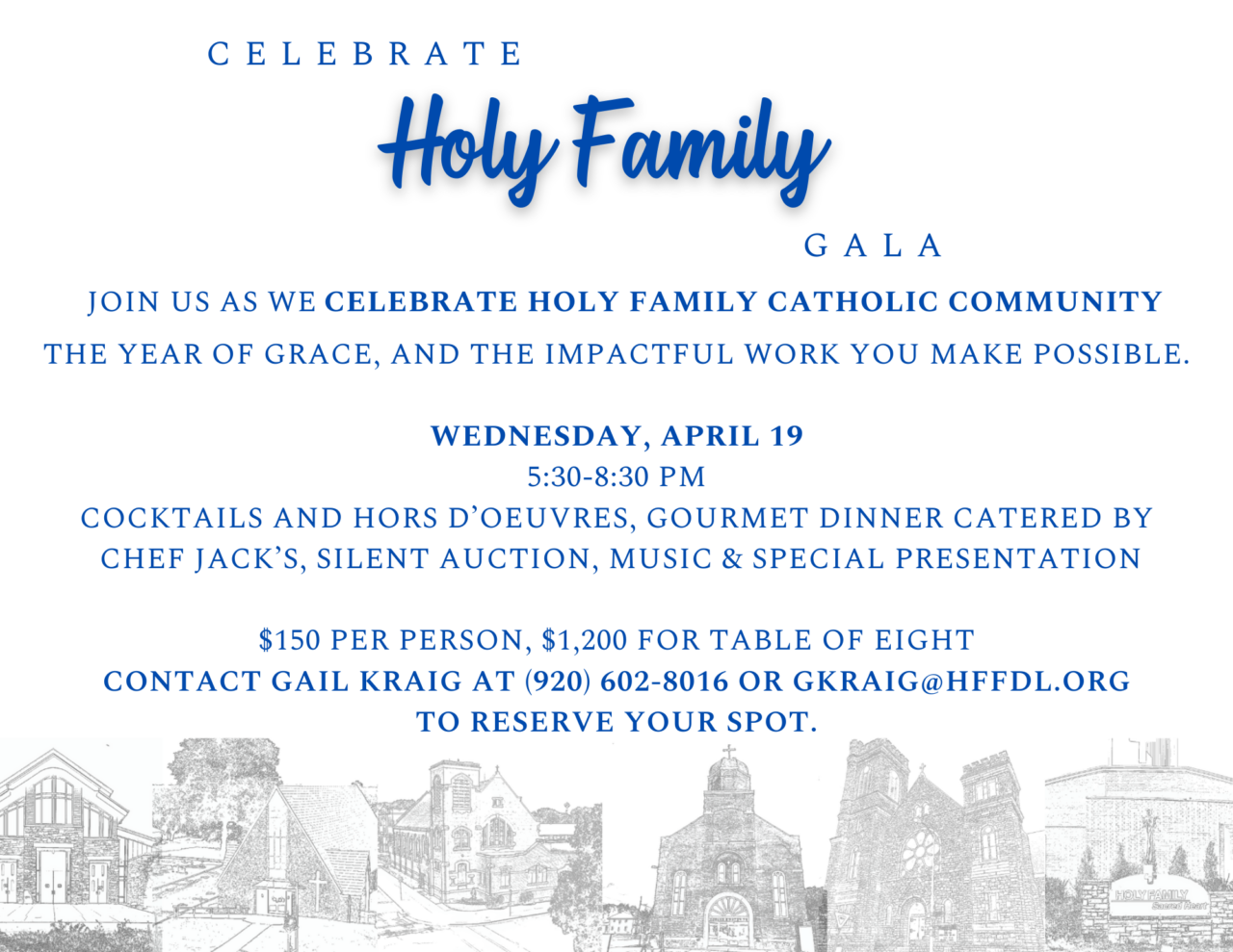 2023 Celebrate Holy Family Gala Holy Family Catholic Church