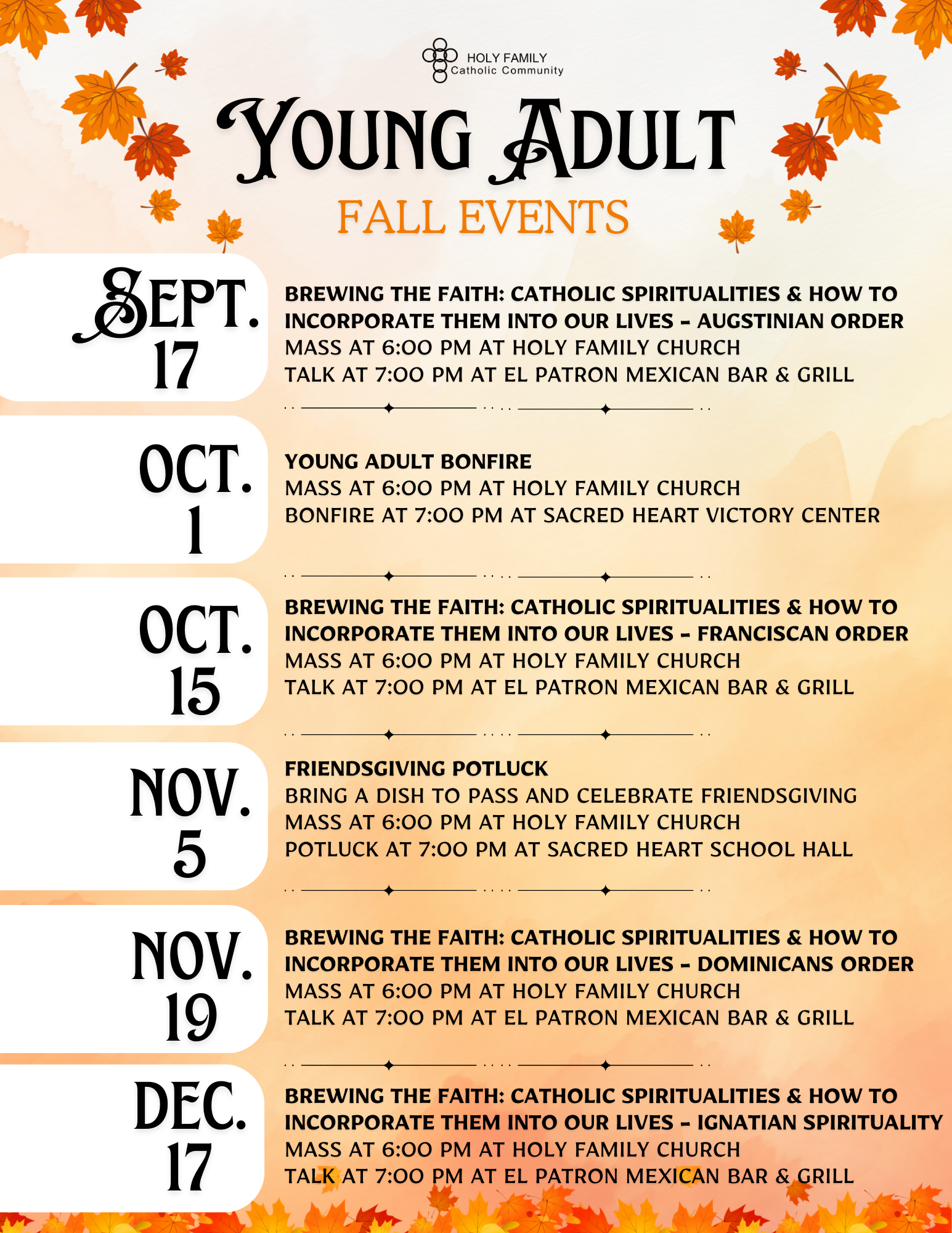 Young Adult Flyer