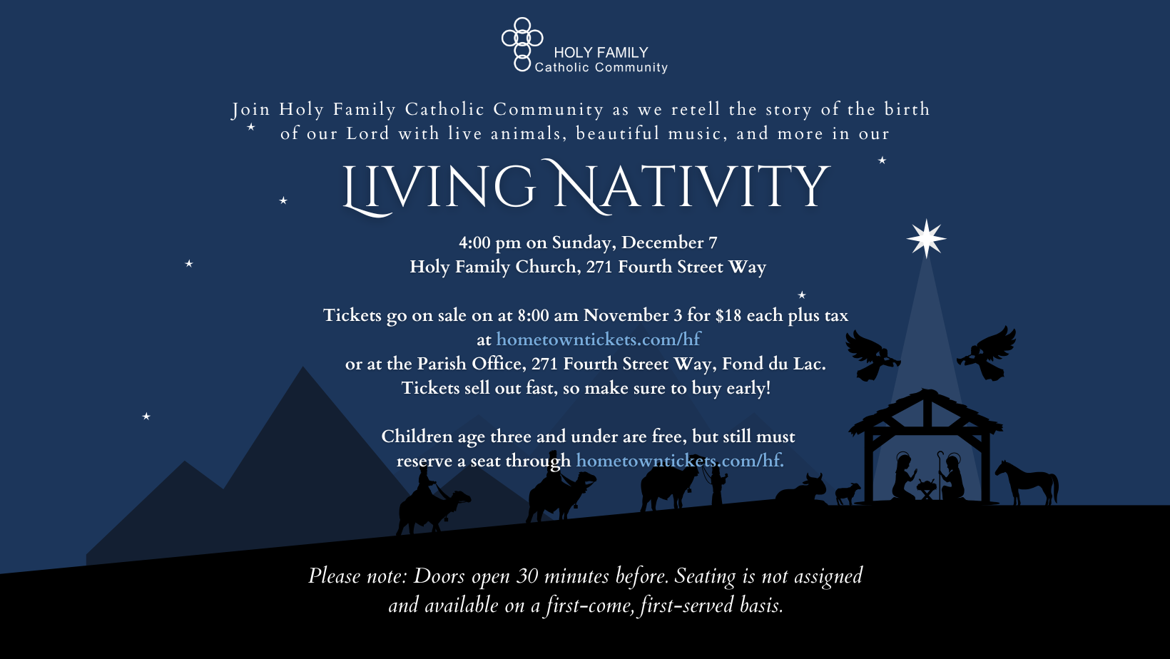 Live Nativity Poster (Facebook Cover)